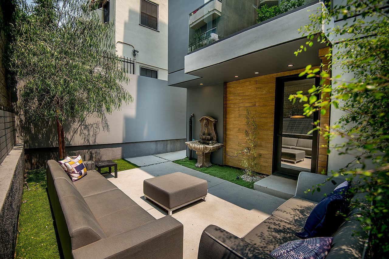 West Hollywood outdoor lounge area