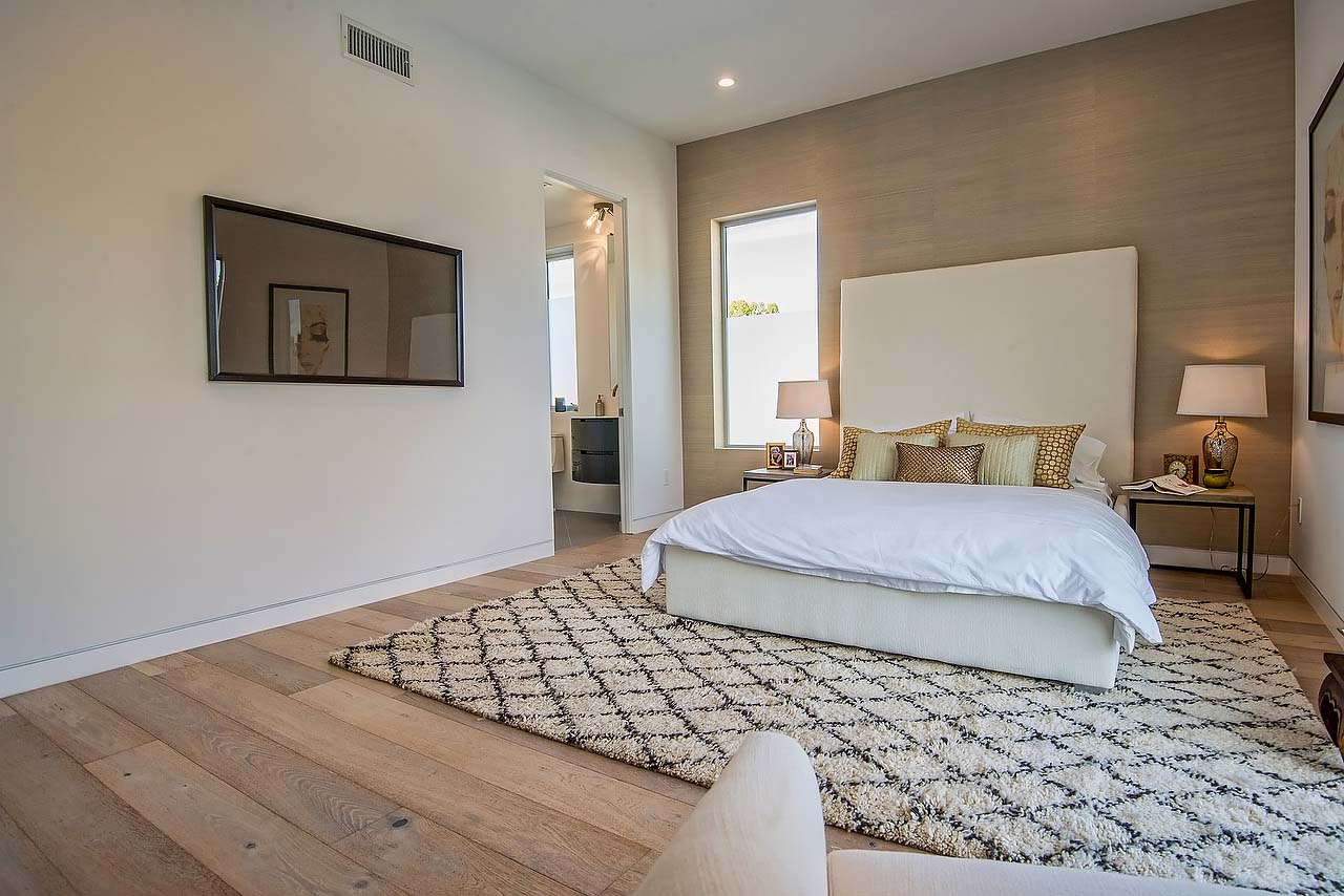 Elegant bedroom design in modern California home