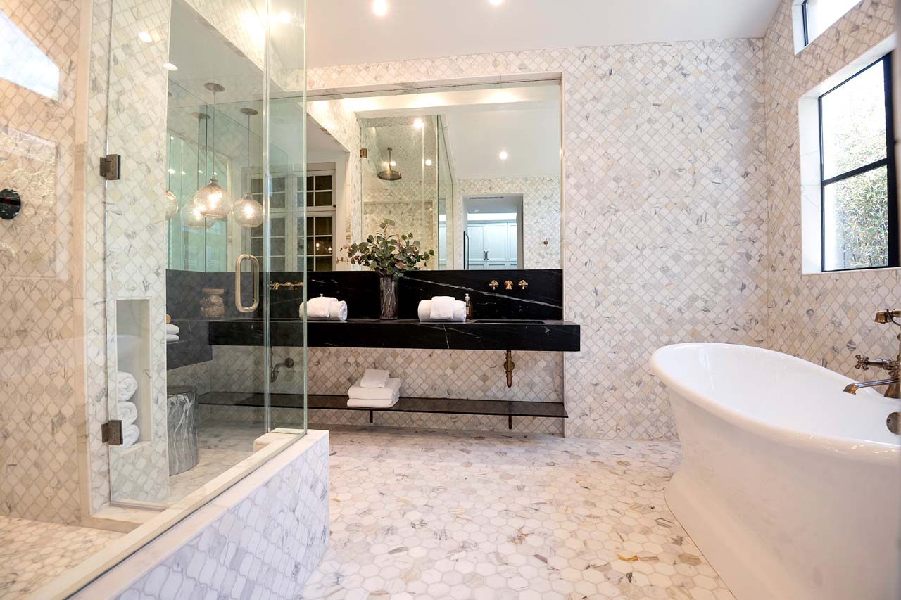 Exquisite bathroom with stunning tilework
