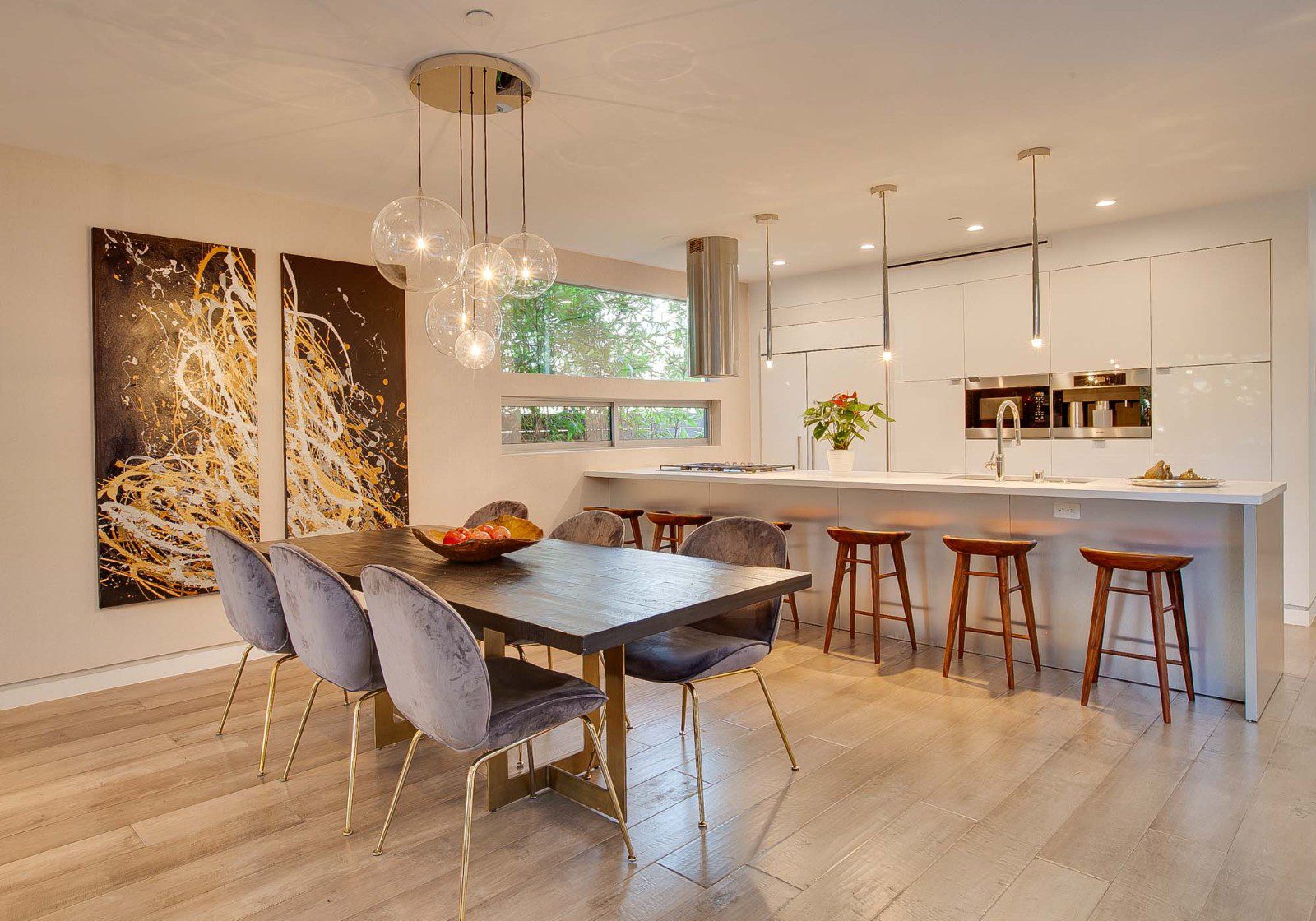 Kitchen remodel with classical modern lines